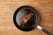 Pan Seared Lamb Leg with creamy polenta, salsa Verde & Carrot & Fennel Salad