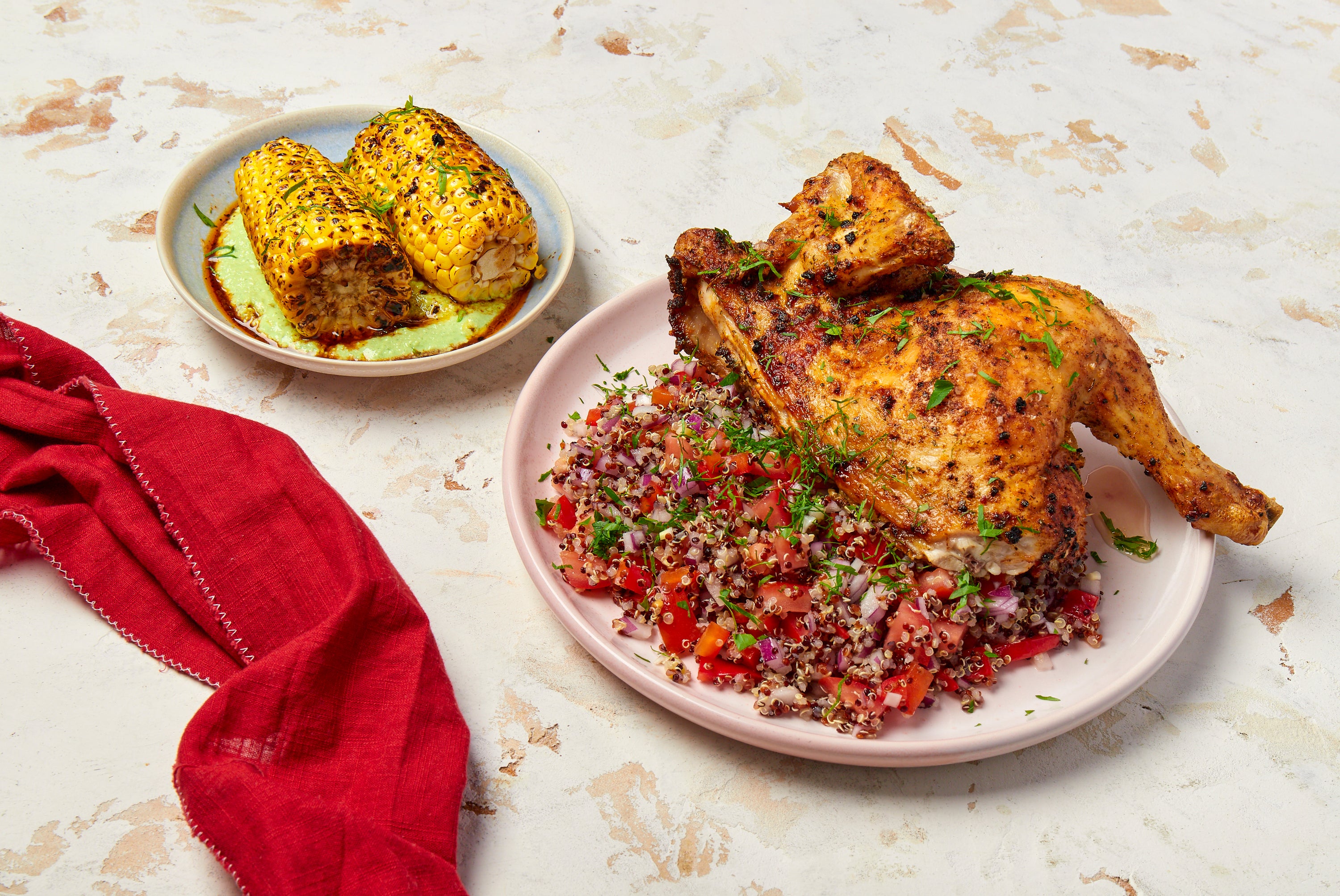 BBQ Chicken with Grilled Corn